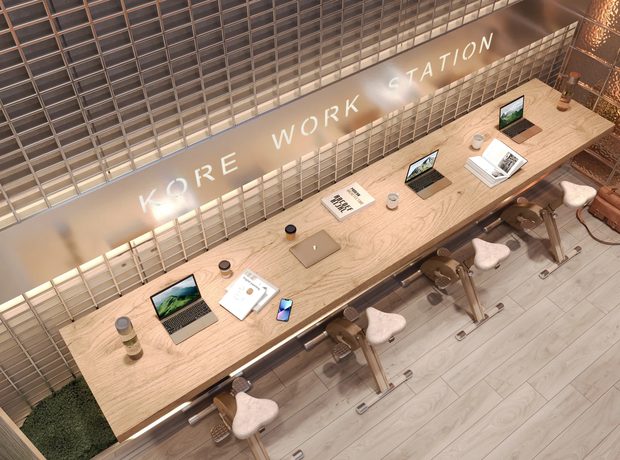 KORE Work Station and garden co-working pods